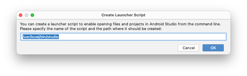 Android Studio Command-Line Launcher